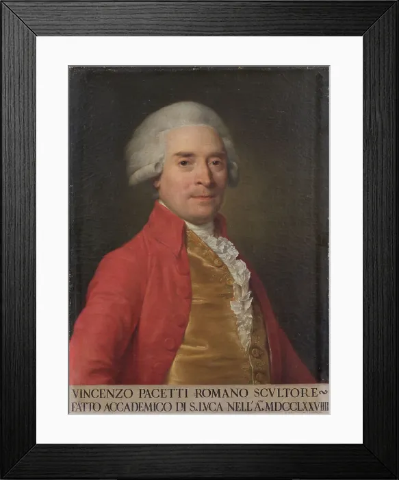 Framed Print : Portrait of Vincenzo Pacetti (1746-1820). Creator: Maron, Anton von (1733-1808) Framed Print : Portrait of Vincenzo Pacetti (1746-1820). Creator: Maron, Anton von (1733-1808)