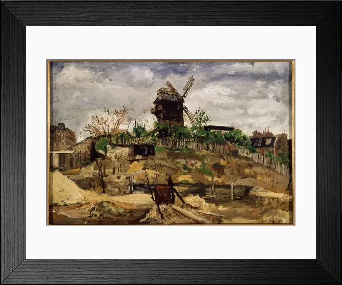 Framed Print : Moulin de la Galette, c1920. Creator: Marcel Leprin Framed Print : Moulin de la Galette, c1920. Creator: Marcel Leprin