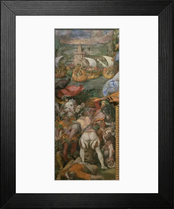 Framed Print : Emperor Charles V Captures Tunis, c. 1565. Creator: Zuccari, Taddeo (1529-1566) Framed Print : Emperor Charles V Captures Tunis, c. 1565. Creator: Zuccari, Taddeo (1529-1566)