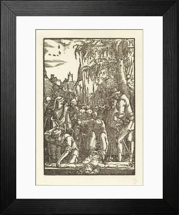 Framed Print : Christ Nailed to the Cross, c. 1513. Creator: Albrecht Altdorfer