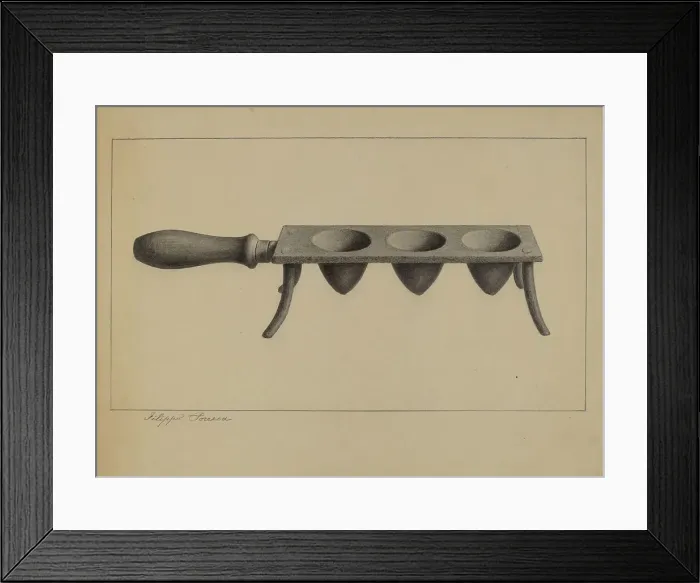 Framed Print : Egg Roaster, c. 1937. Creator: Filippo Porreca