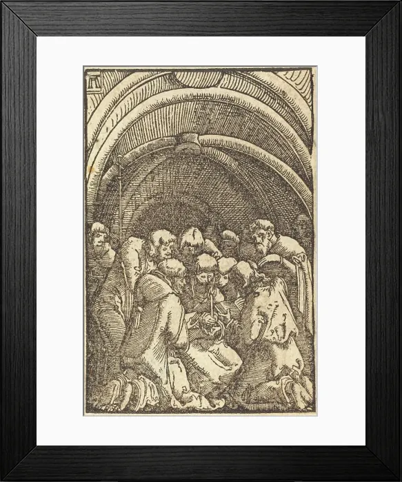 Framed Print : The Death of the Virgin, c. 1513. Creator: Albrecht Altdorfer Framed Print : The Death of the Virgin, c. 1513. Creator: Albrecht Altdorfer