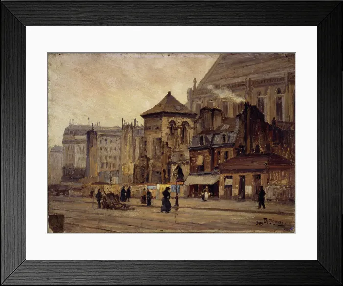 Framed Print : Saint-Martin-des-Champs church, side view, 1902. Creator: A Lesbroussart Framed Print : Saint-Martin-des-Champs church, side view, 1902. Creator: A Lesbroussart