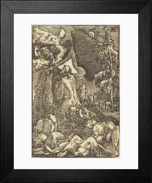 Framed Print : Christ on the Mount of Olives, c. 1513. Creator: Albrecht Altdorfer Framed Print : Christ on the Mount of Olives, c. 1513. Creator: Albrecht Altdorfer