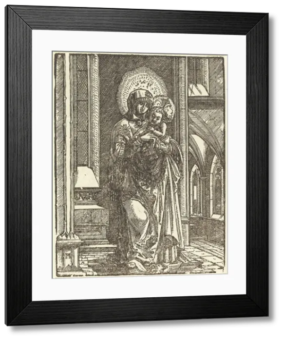 Framed Print : Virgin and Child in a Church, c. 1519. Creator: Albrecht Altdorfer Framed Print : Virgin and Child in a Church, c. 1519. Creator: Albrecht Altdorfer