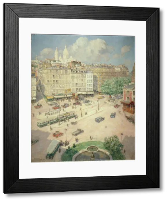 Framed Print : Place Pigalle, c1932. Creator: Lucien Lievre Framed Print : Place Pigalle, c1932. Creator: Lucien Lievre