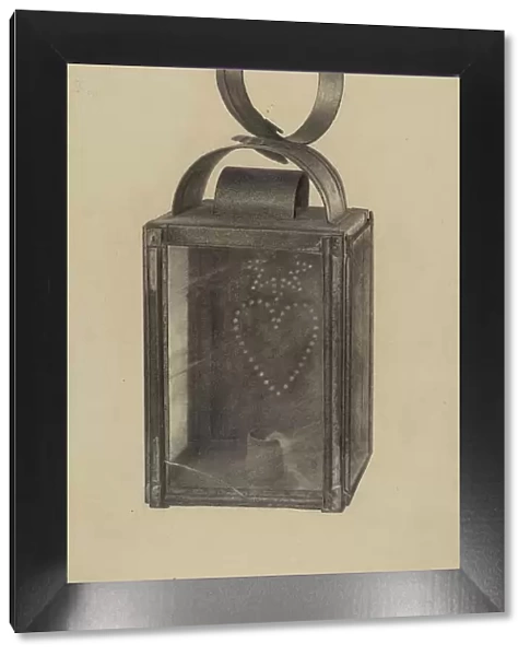 Hand Lantern, c. 1938. Creator: Filippo Porreca