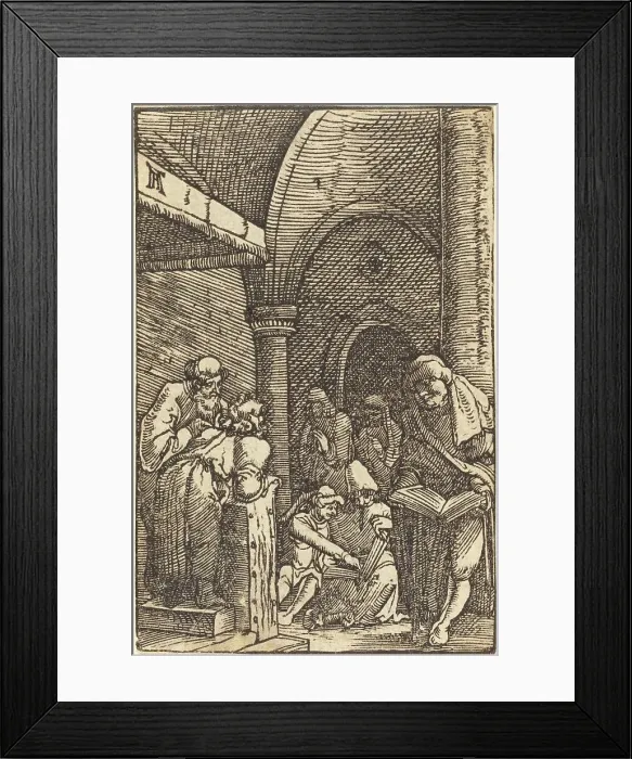 Framed Print : Christ Disputing with the Doctors, c. 1513. Creator: Albrecht Altdorfer Framed Print : Christ Disputing with the Doctors, c. 1513. Creator: Albrecht Altdorfer