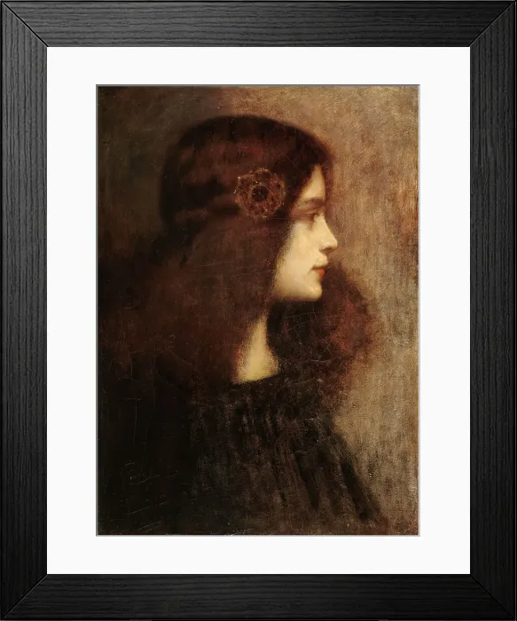 Framed Print : Portrait of Aurore Lauth Sand, c1890. Creator: Charles-Frederic Lauth Framed Print : Portrait of Aurore Lauth Sand, c1890. Creator: Charles-Frederic Lauth