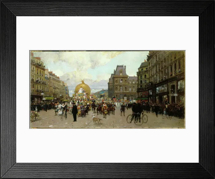 Framed Print : Mid-Lent in Paris, c1912. Creator: Luigi Loir