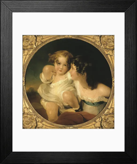Framed Print : Portrait of Emily and Laura-Anne Calmady. Creator: Thomas Lawrence Framed Print : Portrait of Emily and Laura-Anne Calmady. Creator: Thomas Lawrence