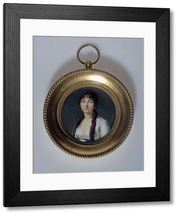 Framed Print : Portrait of a young woman, c1805. Creator: Étienne-Charles Leguay Framed Print : Portrait of a young woman, c1805. Creator: Étienne-Charles Leguay