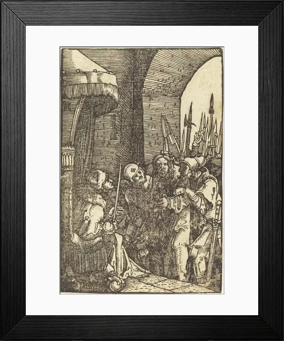 Framed Print : Christ before Herod, c. 1513. Creator: Albrecht Altdorfer Framed Print : Christ before Herod, c. 1513. Creator: Albrecht Altdorfer