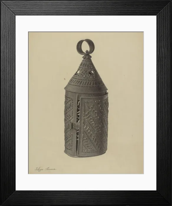Framed Print : Lantern, c. 1938. Creator: Filippo Porreca Framed Print : Lantern, c. 1938. Creator: Filippo Porreca