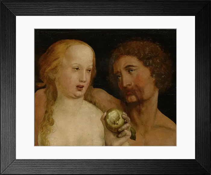 Framed Print : Adam and Eve, 1517. Creator: Holbein, Hans, the Younger (1497-1543) Framed Print : Adam and Eve, 1517. Creator: Holbein, Hans, the Younger (1497-1543)