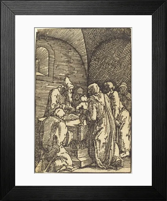 Framed Print : The Presentation of Christ in the Temple, c. 1513. Creator: Albrecht Altdorfer Framed Print : The Presentation of Christ in the Temple, c. 1513. Creator: Albrecht Altdorfer