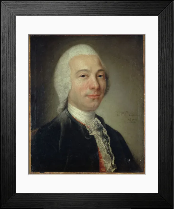 Framed Print : Portrait of man, formerly identified as Alembert, 1770. Creator: Catherine Lusurier Framed Print : Portrait of man, formerly identified as Alembert, 1770. Creator: Catherine Lusurier
