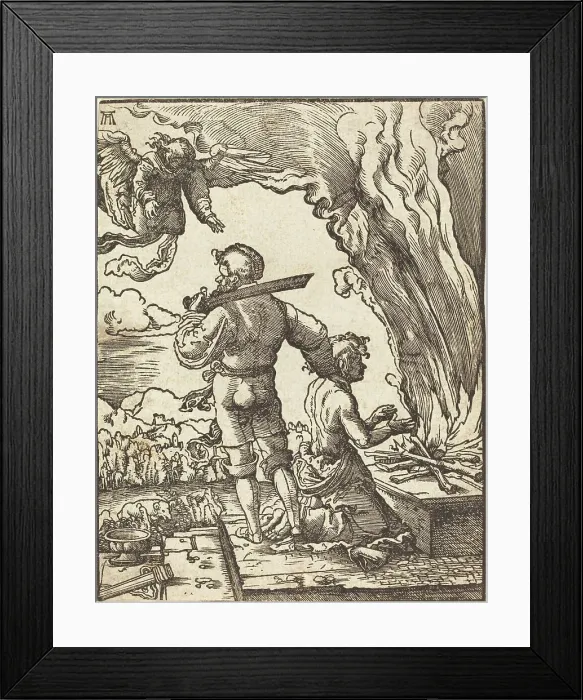 Framed Print : Abraham's Sacrifice, in or after 1520. Creator: Albrecht Altdorfer Framed Print : Abraham's Sacrifice, in or after 1520. Creator: Albrecht Altdorfer
