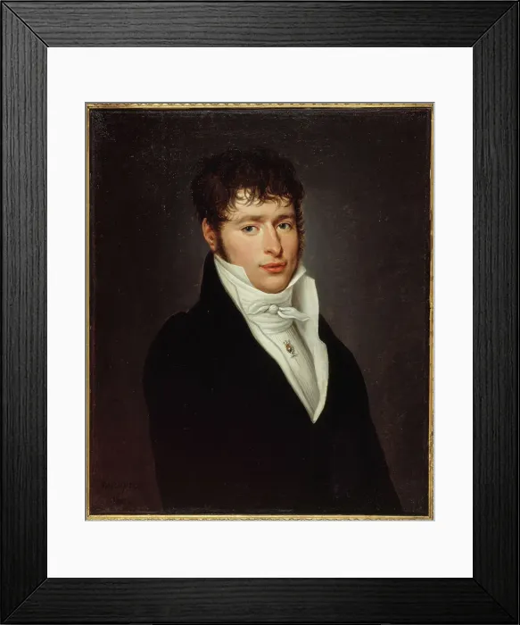 Framed Print : Presumed portrait of Jean Elleviou (1769-1842), first singer at the Opéra-Comique, 1809. Creator: Desire Adelaide Charles Maignen de Sainte-Marie Framed Print : Presumed portrait of Jean Elleviou (1769-1842), first singer at the Opéra-Comique, 1809. Creator: Desire Adelaide Charles Maignen de Sainte-Marie