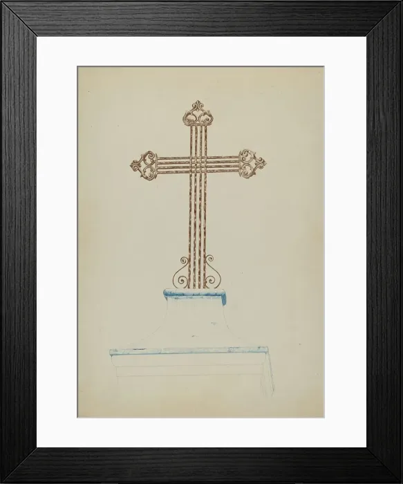 Framed Print : Cross, 1935 / 1942. Creator: Ray Price Framed Print : Cross, 1935 / 1942. Creator: Ray Price