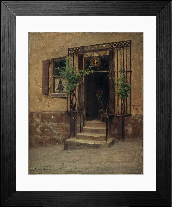 Framed Print : Inn with the ensign of Saint-Etienne, rue de la Montagne-Sainte-Genevieve, 1902. Creator: Fernand Maillaud Framed Print : Inn with the ensign of Saint-Etienne, rue de la Montagne-Sainte-Genevieve, 1902. Creator: Fernand Maillaud