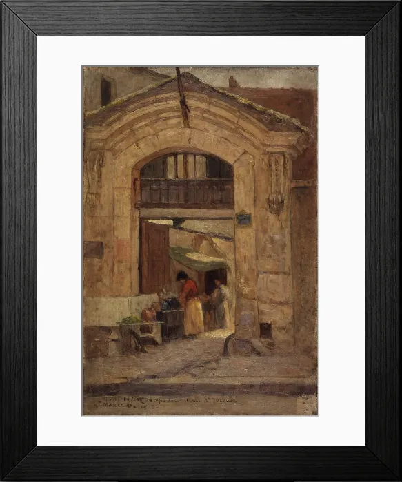 Framed Print : Porte Rue Saint-Jacques, 1905. Creator: Fernand Maillaud Framed Print : Porte Rue Saint-Jacques, 1905. Creator: Fernand Maillaud
