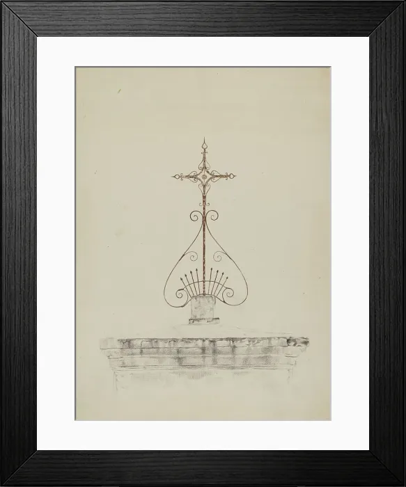 Framed Print : Cross, c. 1937. Creator: Ray Price Framed Print : Cross, c. 1937. Creator: Ray Price