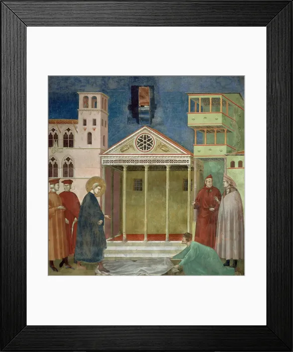 Framed Print : Homage of a Simple Man (from Legend of Saint Francis), 1295-1300. Creator: Giotto di Bondone (1266-1377) Framed Print : Homage of a Simple Man (from Legend of Saint Francis), 1295-1300. Creator: Giotto di Bondone (1266-1377)