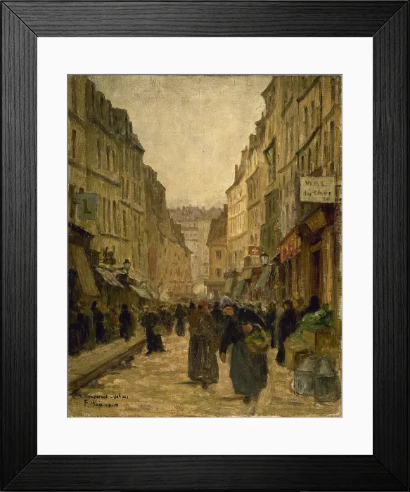 Framed Print : Rue Mouffetard, c1905. Creator: Fernand Maillaud Framed Print : Rue Mouffetard, c1905. Creator: Fernand Maillaud