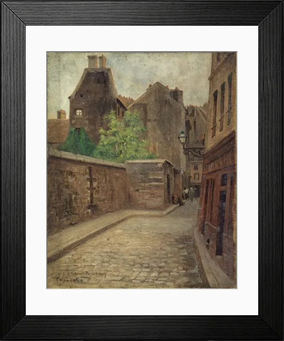 Framed Print : Rue Saint-Julien-le-Pauvre, 1902. Creator: Fernand Maillaud Framed Print : Rue Saint-Julien-le-Pauvre, 1902. Creator: Fernand Maillaud