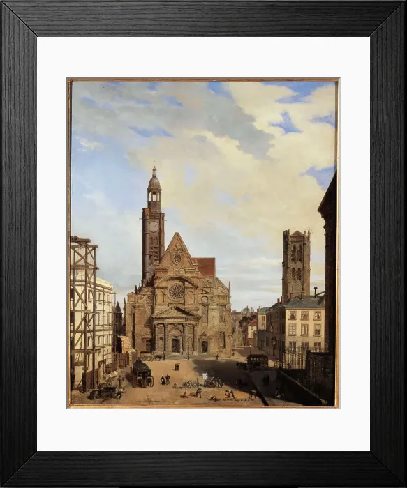 Framed Print : Saint-Etienne-du-Mont church, c1873. Creator: Charles Desire Claude Maillot Framed Print : Saint-Etienne-du-Mont church, c1873. Creator: Charles Desire Claude Maillot