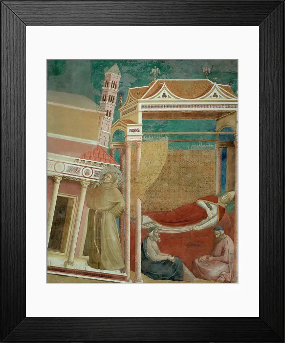 Framed Print : Dream of Innocent III (from Legend of Saint Francis), 1295-1300. Creator: Giotto di Bondone (1266-1377) Framed Print : Dream of Innocent III (from Legend of Saint Francis), 1295-1300. Creator: Giotto di Bondone (1266-1377)