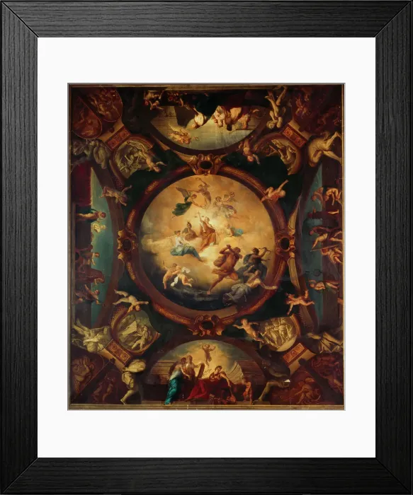 Framed Print : Justice ensures Peace and protects the Arts, before 1871. Creator: Theodore Pierre Nicolas Maillot Framed Print : Justice ensures Peace and protects the Arts, before 1871. Creator: Theodore Pierre Nicolas Maillot