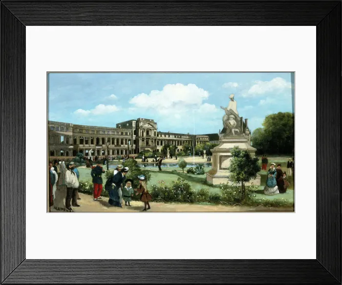 Framed Print : Ruins of the Tuileries Palace, after the fire of 1871, c1880. Creator: Pierre-Francois Marange Framed Print : Ruins of the Tuileries Palace, after the fire of 1871, c1880. Creator: Pierre-Francois Marange
