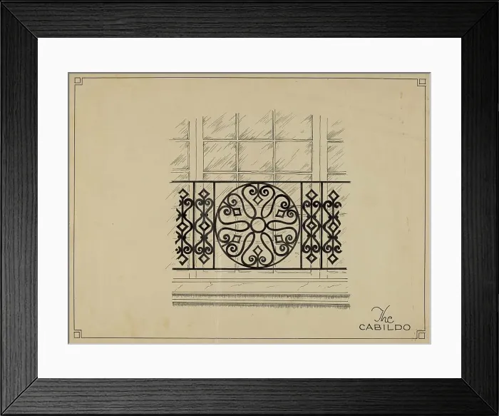 Framed Print : Window Grille, 1935 / 1942. Creator: Ray Price Framed Print : Window Grille, 1935 / 1942. Creator: Ray Price