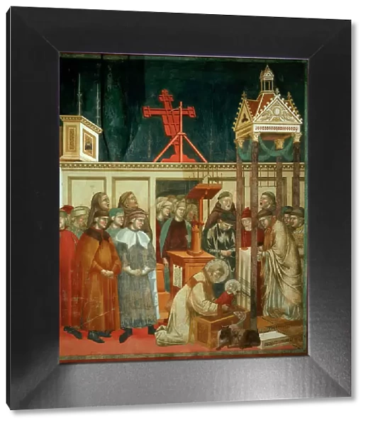 Institution of the Crib at Greccio (from Legend of Saint Francis), 1295-1300. Creator: Giotto di Bondone (1266-1377)