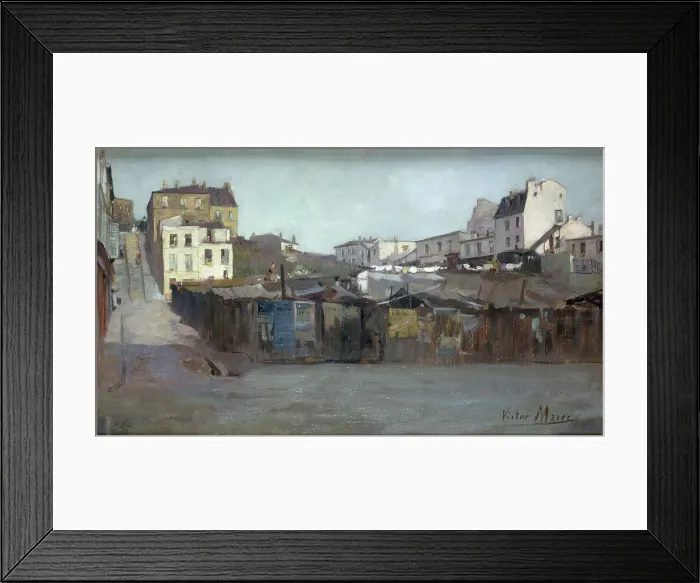 Framed Print : Boulevard de la Villette, opposite rue Vicq-d'Azir, 1901. Creator: Victor Marec Framed Print : Boulevard de la Villette, opposite rue Vicq-d'Azir, 1901. Creator: Victor Marec