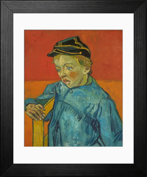 Framed Print : The Schoolboy (Camille Roulin), 1888. Creator: Gogh, Vincent, van (1853-1890) Framed Print : The Schoolboy (Camille Roulin), 1888. Creator: Gogh, Vincent, van (1853-1890)