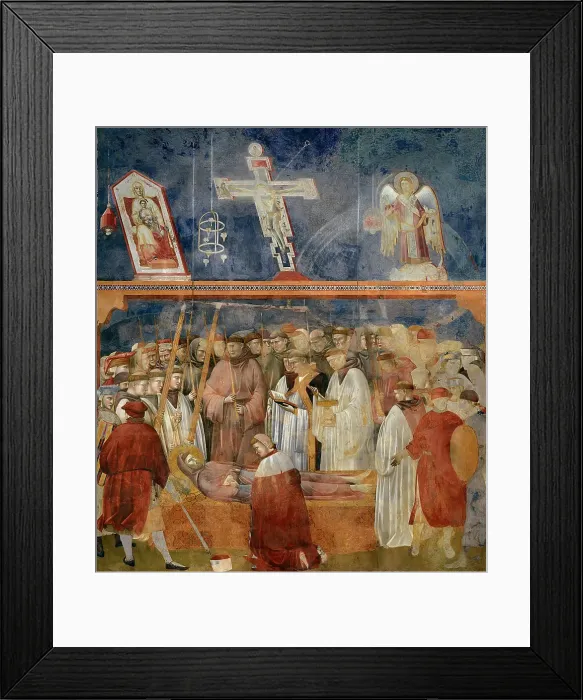 Framed Print : Verification of the Stigmata (from Legend of Saint Francis), 1295-1300. Creator: Giotto di Bondone (1266-1377) Framed Print : Verification of the Stigmata (from Legend of Saint Francis), 1295-1300. Creator: Giotto di Bondone (1266-1377)