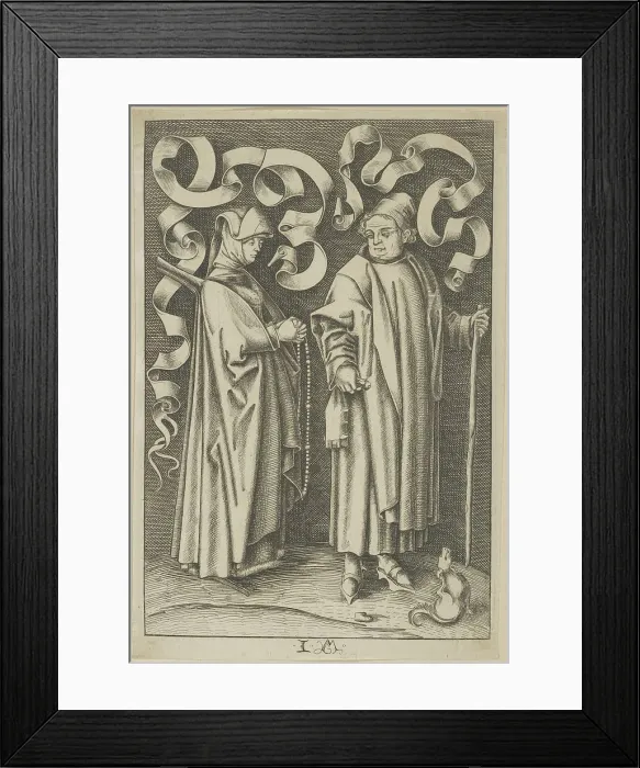 Framed Print : The Churchgoers. Creator: Anon Framed Print : The Churchgoers. Creator: Anon