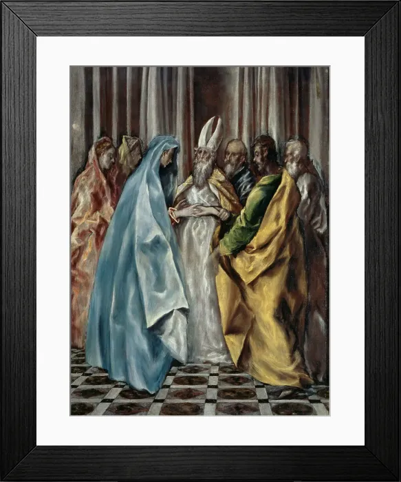 Framed Print : The Betrothal of Joseph and Mary, ca 1613. Creator: El Greco, Dominico (1541-1614) Framed Print : The Betrothal of Joseph and Mary, ca 1613. Creator: El Greco, Dominico (1541-1614)