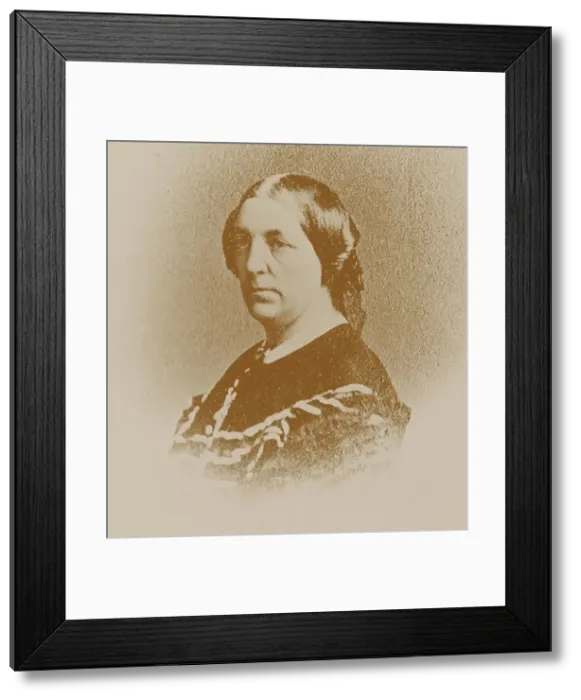 Framed Print : Mary Livingston Ludlow Hall (1843-1919). Creator: Anonymous Framed Print : Mary Livingston Ludlow Hall (1843-1919). Creator: Anonymous