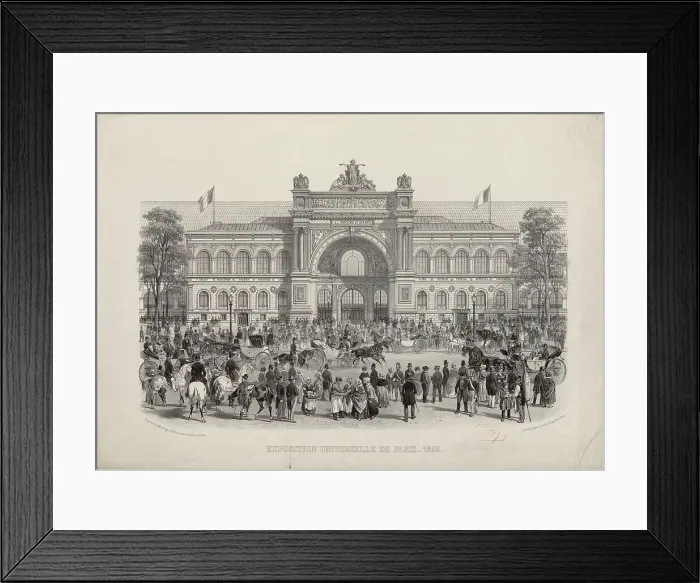 Framed Print : The 1855 Exposition Universelle in Paris (Exposition Universelle de 1855), 1855. Creator: Anonymous Framed Print : The 1855 Exposition Universelle in Paris (Exposition Universelle de 1855), 1855. Creator: Anonymous