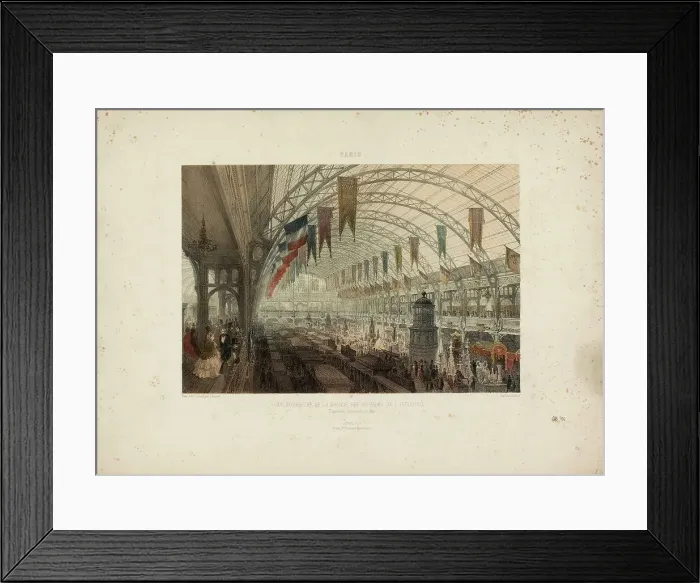 Framed Print : The 1855 Exposition Universelle in Paris (Exposition Universelle de 1855), 1855. Creator: Arnout, Louis Jules (1814-1868) Framed Print : The 1855 Exposition Universelle in Paris (Exposition Universelle de 1855), 1855. Creator: Arnout, Louis Jules (1814-1868)