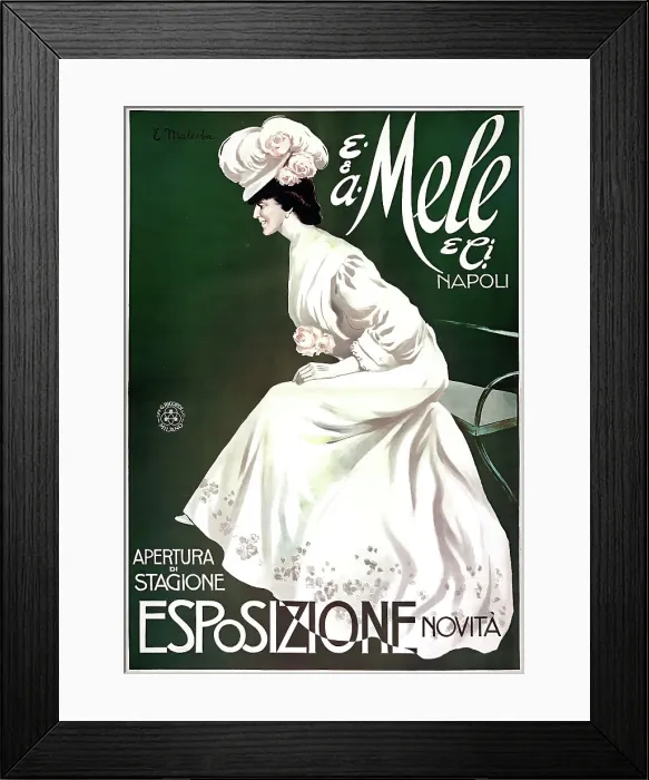 Framed Print : E. & A. Mele Napoli. Creator: Malerba, Gian Emilio (1880-1926). E. & A. Mele Napoli. Creator: Malerba, Gian Emilio (1880-1926) Framed Print : E. & A. Mele Napoli. Creator: Malerba, Gian Emilio (1880-1926). E. & A. Mele Napoli. Creator: Malerba, Gian Emilio (1880-1926)