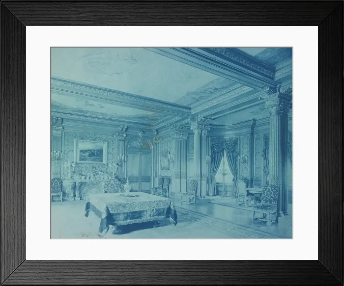 Framed Print : Mary Scott Townsend House, Wash. D.C.: Dining room, c1910. Creator: Frances Benjamin Johnston Framed Print : Mary Scott Townsend House, Wash. D.C.: Dining room, c1910. Creator: Frances Benjamin Johnston