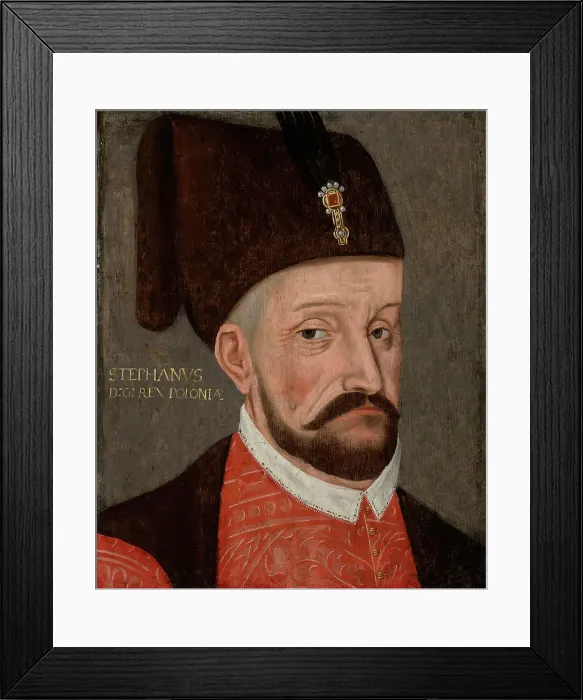 Framed Print : Portrait of Stephan Báthory (1533-1586), King of Poland and Grand Duke of Lithuania, c. 1580. Creator: Anonymous Framed Print : Portrait of Stephan Báthory (1533-1586), King of Poland and Grand Duke of Lithuania, c. 1580. Creator: Anonymous