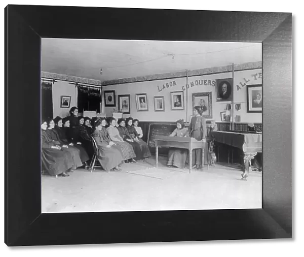 Debating class, Carlisle Indian School, Carlisle, Pennsylvania, 1901. Creator: Frances Benjamin Johnston
