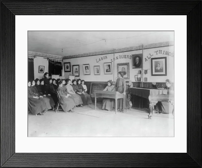 Framed Print : Debating class, Carlisle Indian School, Carlisle, Pennsylvania, 1901. Creator: Frances Benjamin Johnston Framed Print : Debating class, Carlisle Indian School, Carlisle, Pennsylvania, 1901. Creator: Frances Benjamin Johnston