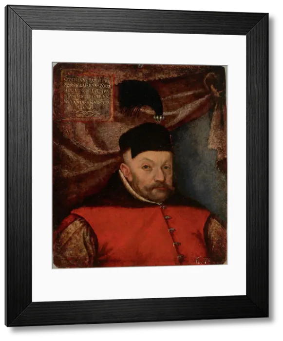 Framed Print : Portrait of Stephan Báthory (1533-1586), King of Poland and Grand Duke of... 2nd half of 16th cen. Creator: Kober, Martin (1550-1609) Framed Print : Portrait of Stephan Báthory (1533-1586), King of Poland and Grand Duke of... 2nd half of 16th cen. Creator: Kober, Martin (1550-1609)